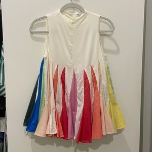 Rhode rainbow pleated top